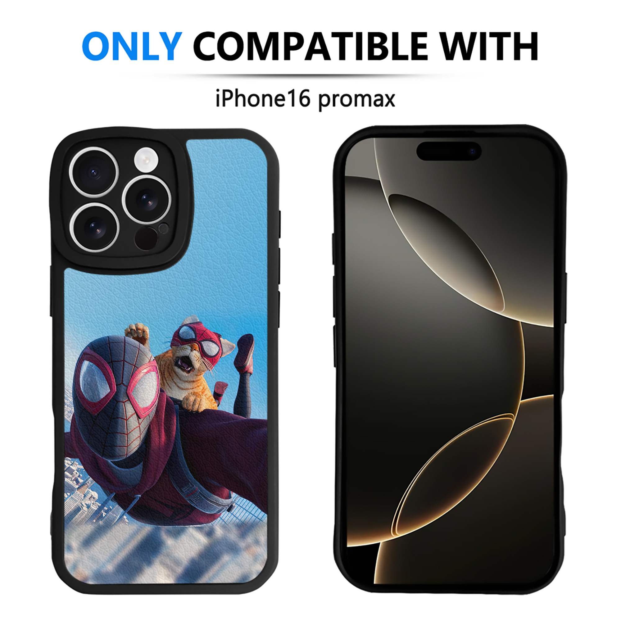 Spider Man スパイダーマン 【iPhone 16シリーズ対応】シリコンスマホケース（レザー調） 材質：シリコン